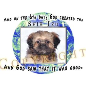 Shih Tzu Creation Adult T Shirt